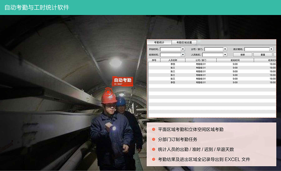 自动考勤与工时统计软件